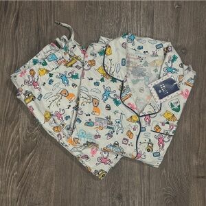 Roller Rabbit X Target Women's Roadtrip Long Sleeves & Pants Pajama Set Size XS